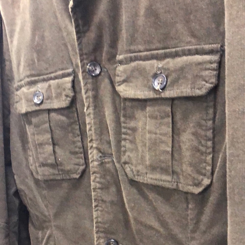 Doppelgänger Men's Olive Green Corduroy Jacket - Picture 2 of 10